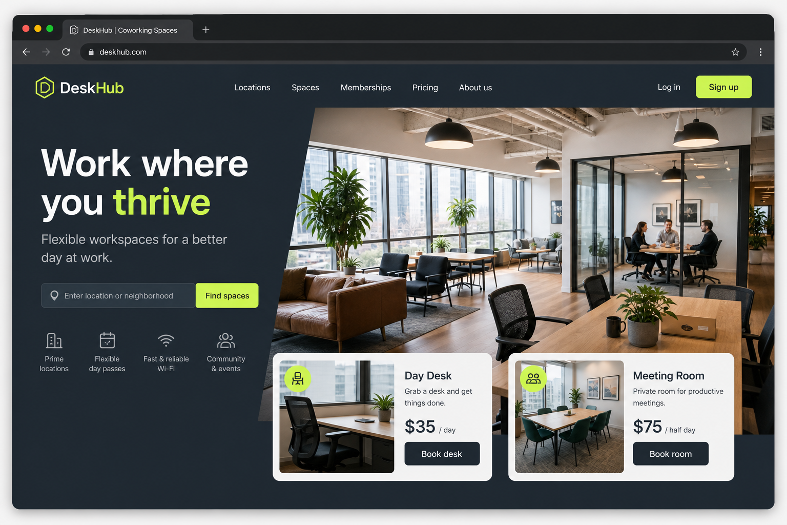 Coworking & desk rental